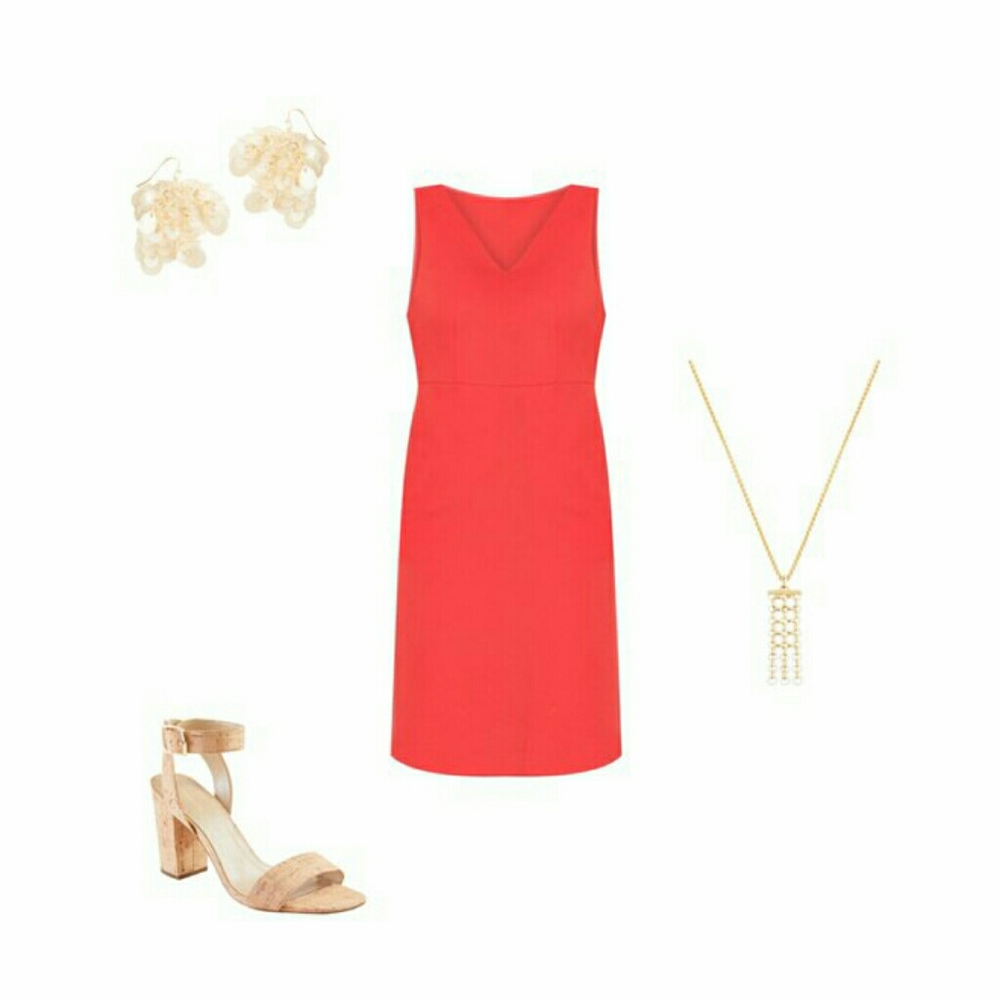 NWT Ann Taylor ruffle back sheath dress
